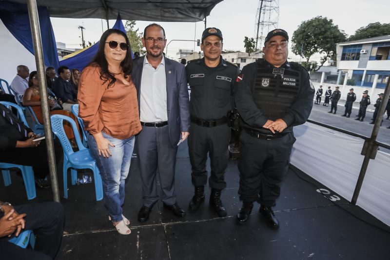 omando de Policiamento Regional VII, sediado em Capanema, no nordeste paraense, completou 12 anos de criação nesta quinta-feira (31), atendendo à população de 19 municípios. O governador do Pará em exercício, Lúcio Vale, participou da celebração, ao lado do ouvidor-geral do Estado, Arthur Houat; do deputado estadual Antônio Tonheiro, e dos prefeitos Chico Neto, de Capanema; Leonardo Vale, de Cachoeira do Piriá; Isaías Neto, de Viseu, e Renata Sousa, de Primavera. <div class='credito_fotos'>Foto: Marcelo Seabra / Ag. Pará   |   <a href='/midias/2019/originais/5622_50b8662e-2785-b243-b678-31e87d66974b.jpg' download><i class='fa-solid fa-download'></i> Download</a></div>