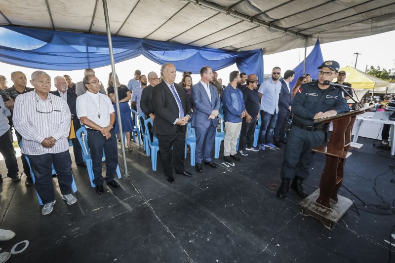 omando de Policiamento Regional VII, sediado em Capanema, no nordeste paraense, completou 12 anos de criação nesta quinta-feira (31), atendendo à população de 19 municípios. O governador do Pará em exercício, Lúcio Vale, participou da celebração, ao lado do ouvidor-geral do Estado, Arthur Houat; do deputado estadual Antônio Tonheiro, e dos prefeitos Chico Neto, de Capanema; Leonardo Vale, de Cachoeira do Piriá; Isaías Neto, de Viseu, e Renata Sousa, de Primavera. <div class='credito_fotos'>Foto: Marcelo Seabra / Ag. Pará   |   <a href='/midias/2019/originais/5622_55a367e7-5040-1021-0105-24ac0628e25b.jpg' download><i class='fa-solid fa-download'></i> Download</a></div>