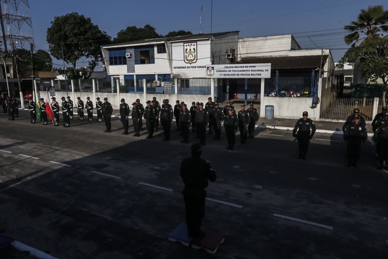 omando de Policiamento Regional VII, sediado em Capanema, no nordeste paraense, completou 12 anos de criação nesta quinta-feira (31), atendendo à população de 19 municípios. O governador do Pará em exercício, Lúcio Vale, participou da celebração, ao lado do ouvidor-geral do Estado, Arthur Houat; do deputado estadual Antônio Tonheiro, e dos prefeitos Chico Neto, de Capanema; Leonardo Vale, de Cachoeira do Piriá; Isaías Neto, de Viseu, e Renata Sousa, de Primavera. <div class='credito_fotos'>Foto: Marcelo Seabra / Ag. Pará   |   <a href='/midias/2019/originais/5622_9a6c8fb0-00c4-c40e-6ccb-531ae64e27f9.jpg' download><i class='fa-solid fa-download'></i> Download</a></div>