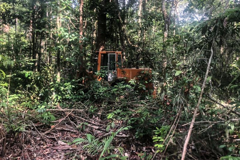 Tratores foram apreendidos e acampamentos clandestinos foram destruídos durante uma força-tarefa de combate ao desmatamento ilegal realizada pelo governo do Estado, por meio da Secretaria de Estado de Meio Ambiente e Sustentabilidade (Semas), Batalhão de Polícia Ambiental (BPA) da Polícia Militar e Delegacia de Meio Ambiente (Dema) da Polícia Civil. A operação começou na semana passada e ainda está em andamento na zona rural do município de Ipixuna do Pará, no nordeste do Estado. <div class='credito_fotos'>Foto: ASCOM / SEMAS   |   <a href='/midias/2019/originais/5791_559e6684-0c31-00ec-4f30-6135108b5c05.jpg' download><i class='fa-solid fa-download'></i> Download</a></div>