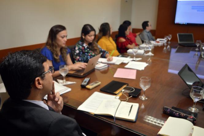 O Módulo do Sistema Estadual de Cadastro de Barragens, em fase de elaboração, foi apresentado às equipes técnicas da Secretaria de Meio Ambiente e Sustentabilidade (Semas), nesta quarta-feira (6), na sede do órgão ambiental do Pará. Profissionais das diretorias de Licenciamento Ambiental e de Recursos Hídricos e Mudanças Climáticas participaram para verificar os itens essenciais para o cadastro e os considerados complementares para barragens de mineração e de água no estado.

FOTO: ASCOM SEMAS
DATA: 06.02.2019
BELÉM - PARÁ <div class='credito_fotos'>Foto: ASCOM SEMAS   |   <a href='/midias/2019/originais/72fa7777-0a9a-4282-9755-34a270ccd783.jpg' download><i class='fa-solid fa-download'></i> Download</a></div>