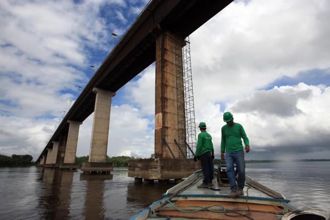 Setrans faz manutenção preventiva na ponte Rio Guamá, Alça Viária (Pa 483)