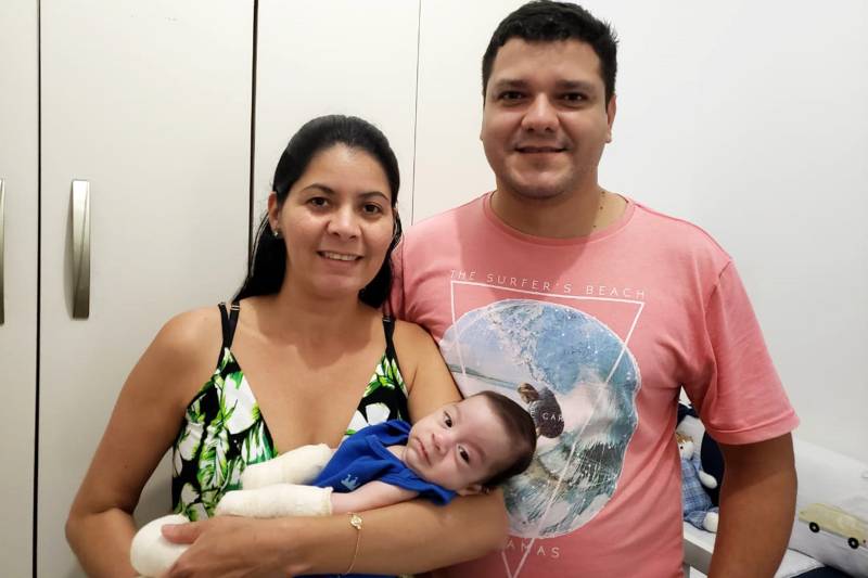 São apenas dois meses de vida, mas garra do pequeno Nicolas é de gente grande. Segurado do Instituto de Assistência dos Servidores do Pará (Iasep),