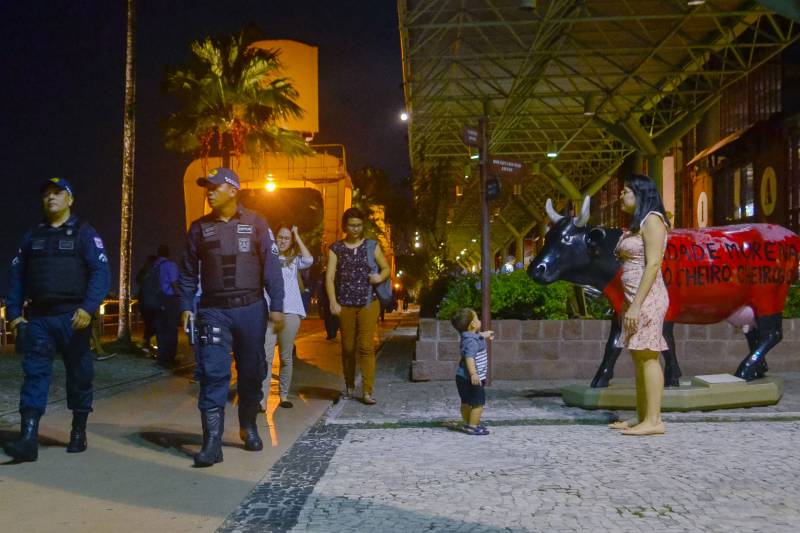 Para coibir a ação de criminosos em locais públicos, os principais pontos turísticos de Belém recebem reforço especial por meio da “Operação Círio”