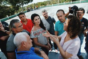 galeria: Governo assume compromisso de reconstruir estátua de São Benedito