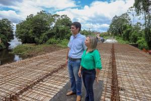 galeria: Governador visita obra de construção da ponte em Mocajuba