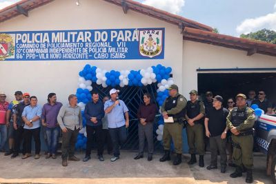galeria: PM entrega VTR e inaugura novo Posto Policial Destacado na vila de Novo Horizonte