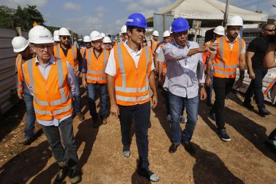 galeria: Governador Helder Barbalho e comitiva da Alepa visitam obras da nova BR