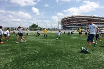 galeria: Projeto Gol do Brasil tem aula inaugural em Belém