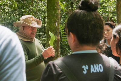 galeria: Parque do Utinga vira sala de aula para alunos do 3º ano do Ensino Médio