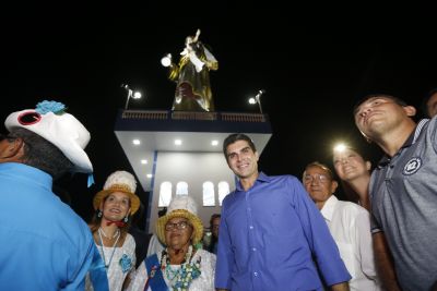 galeria: Bragança recebe de volta monumento de São Benedito, padroeiro da cidade.