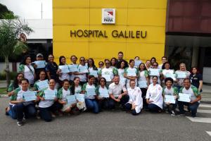 notícia: Hospital Galileu forma novos cuidadores de idosos, em Belém