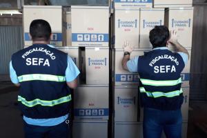 galeria: Sefa apreende 65 mil carteiras de cigarro em Marabá