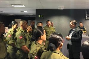 notícia: Ciop recebe visita técnica de alunos soldados do Cfap