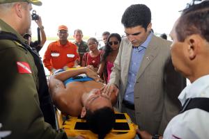 notícia: Governador presta solidariedade e assistência a PM que sofreu acidente em Parauapebas