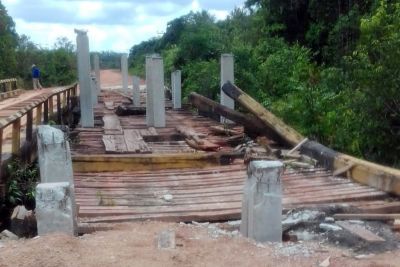 notícia: Setran constrói pontes para a rodovia PA-467