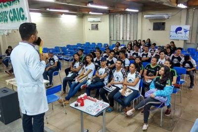 notícia: Cosanpa realiza ação educativa em escolas públicas de Castanhal