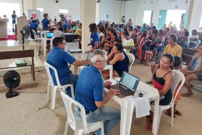 notícia: Cosanpa realiza mais de 450 atendimentos em ação de negociação em Santarém