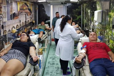 notícia: Unidade Móvel do Hemopa recebe doações de sangue em Icoaraci