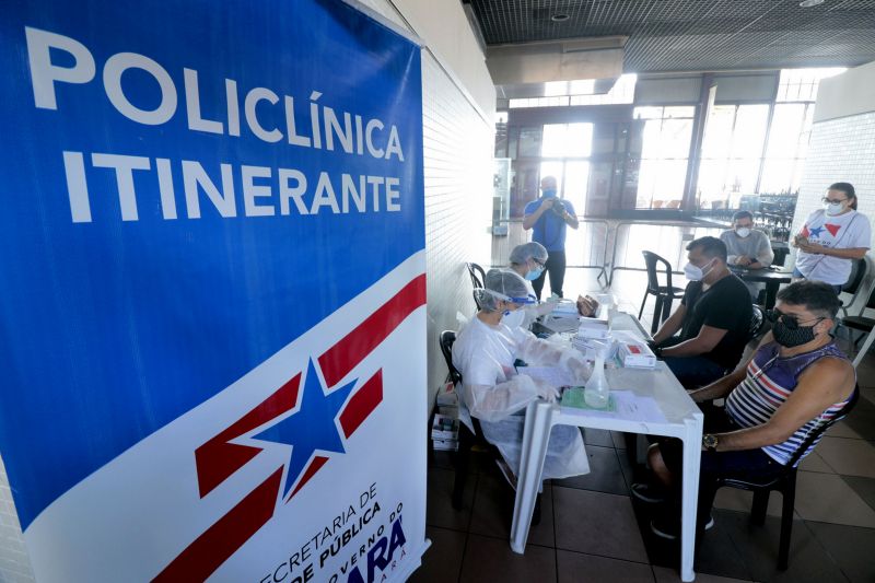 BelÃ©m, ParÃ¡, Brasil. ATENDIMENTOS POLICLINICA ESTAÃ‡ÃƒO DAS DOCAS - 17/06/2020. Foto: Ricardo AmanajÃ¡s / Ag ParÃ¡. <div class='credito_fotos'>Foto: Ricardo Amanajás / Ag. Pará   |   <a href='/midias/2020/originais/6453_82ae778c-9f4f-4df3-bd65-a6b2916359d6.jpg' download><i class='fa-solid fa-download'></i> Download</a></div>