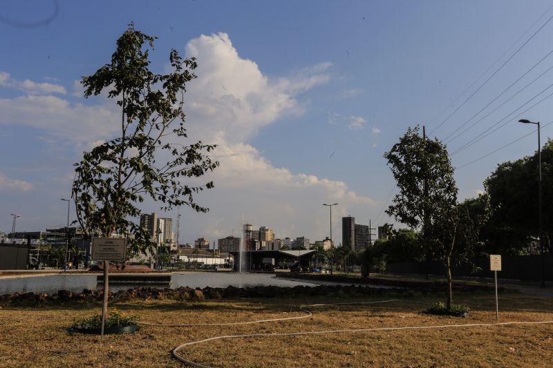 A primeira fase da intervenção paisagística no Parque Urbano Belém Porto Futuro foi iniciada neste sábado (22) com o plantio simbólico de 22 árvores. O ato teve a presença do governador Helder Barbalho; da secretária de Estado de Cultura, Ursula Vidal, e de representantes de entidades empresariais paraenses que contribuem com a arborização do espaço, aberto ao público  <div class='credito_fotos'>Foto: Jader Paes / Agência Pará   |   <a href='/midias/2020/originais/6743_33e94a15-6f5b-1aaa-578a-a3c138853b27.jpg' download><i class='fa-solid fa-download'></i> Download</a></div>