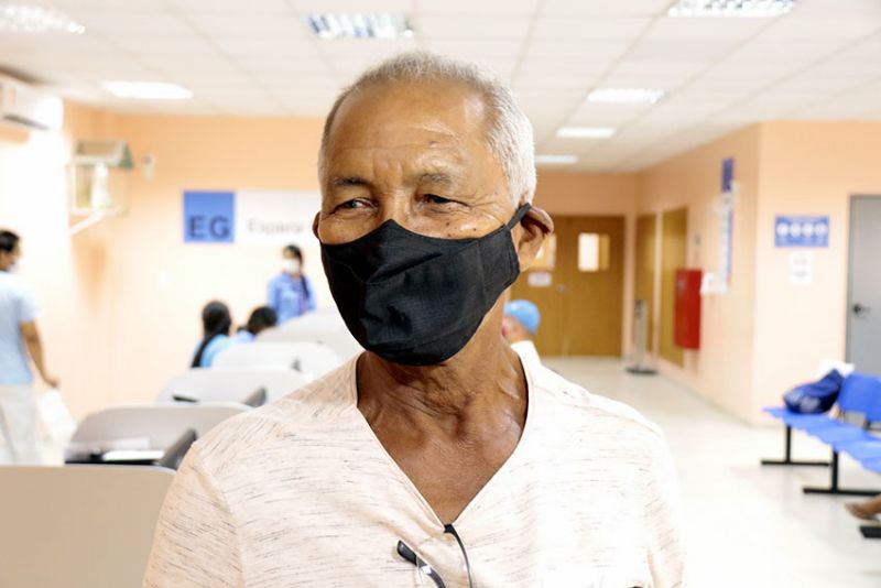 BelÃ©m, ParÃ¡, Brasil. INÃCIO ATENDIMENTO PÃ“S COVID - BENEDITO SILVA, APOSENTADO, 73 ANOS - 02/12/2020. <div class='credito_fotos'>Foto: Ricardo Amanajás / Ag. Pará   |   <a href='/midias/2020/originais/7068_977c0c8a-0259-086d-90b1-6d707c72a7fd.jpg' download><i class='fa-solid fa-download'></i> Download</a></div>