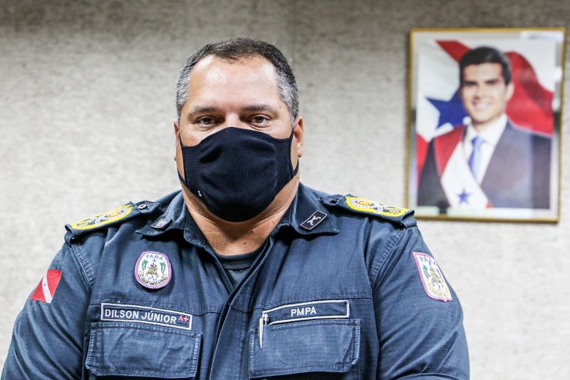 Na foto; Coronel Dilson JÃºnior - Comando Geral da PolÃ­cia Militar do ParÃ¡. <div class='credito_fotos'>Foto: Bruno Cecim / Ag.Pará   |   <a href='/midias/2020/originais/7105_0f1f7a59-6467-16ad-aca8-fb5167f2f736.jpg' download><i class='fa-solid fa-download'></i> Download</a></div>