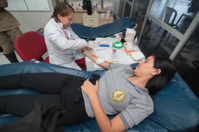 galeria: Corpo de Bombeiros e Hemopa realizam ação para doação de sangue