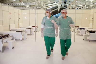 galeria: Estado inaugura maior Hospital de Campanha do país