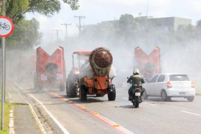 notícia: Pulverização nas ruas e feiras de Belém e Ananindeua vai até 13 de maio