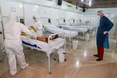 notícia: Hospital de Campanha de Altamira recebe o primeiro paciente