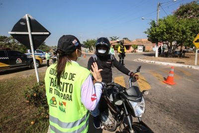 galeria: Moradores da Região de Carajás recebem orientação sobre segurança no trânsito - São João do Araguaia