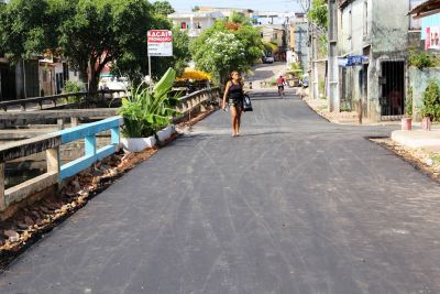 notícia: Obras de pavimentação avançam no bairro do Marco, em Belém