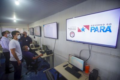 galeria: Governador acompanha trabalho de segurança pública do Centro Integrado de Comando em Salinópolis