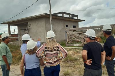 notícia: Moradores de Breves visitam obras de novo sistema de abastecimento de água 