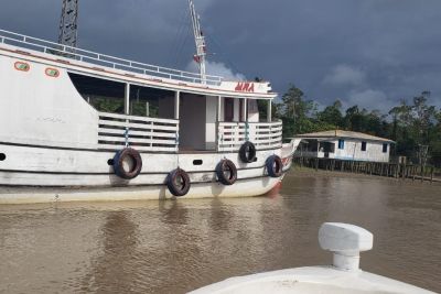 notícia: Polícia fluvial do Pará prende homem que vendia combustível para navio naufragado