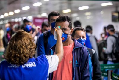 notícia: Sespa reforça prevenção ao Coronavírus no aeroporto e terminais rodoviário e hidroviário 