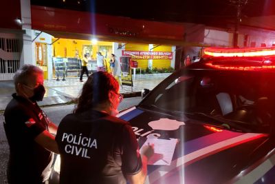 notícia: Polícia Civil fiscaliza 55 estabelecimentos em Belém e no interior 