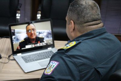notícia: Alto Comando da Polícia Militar discute ações por videoconferência