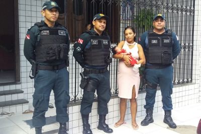 notícia: PM salva bebê recém-nascido no bairro da Terra Firme, em Belém