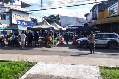 notícia: Coronavírus: PM integra operação na maior feira livre do sudeste paraense