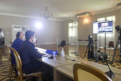 notícia: Governo do Pará participa de videoconferência com ministro da Saúde