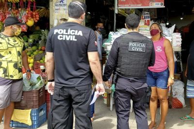 notícia: Polícia Civil fiscaliza feiras de Belém durante lockdown