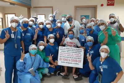 notícia: Hospital Abelardo Santos supera 450 altas clínicas de casos da Covid-19