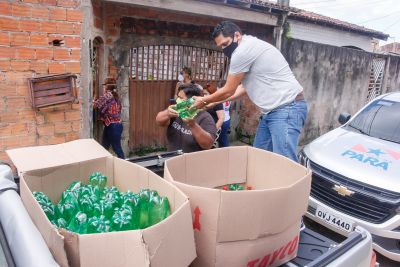 notícia: Sespa entrega máscaras de proteção e álcool para comunidades quilombolas