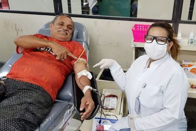 notícia: Hemopa segue desafio diário de manter índice recomendado de doação de sangue 