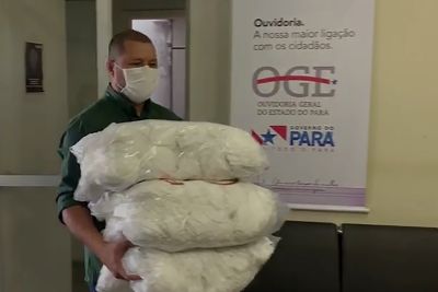 notícia: Governo recebe máscaras cirúrgicas doadas pela Agropalma