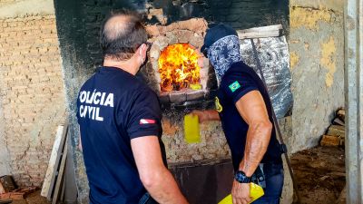 notícia: Polícia Civil incinera mais de uma tonelada de drogas em Santa Izabel