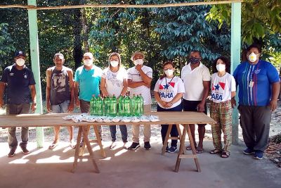 notícia: Sespa já doou 59 mil máscaras e 1,9 mil litros de álcool para comunidades quilombolas