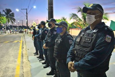 notícia: Policiais do 14° BPM reforçam as barreiras sanitárias em Barcarena